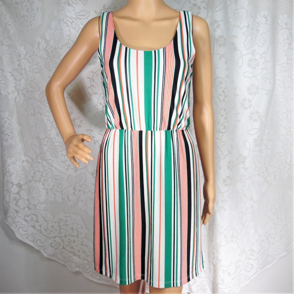 hello miss Vertical Stripes Dress